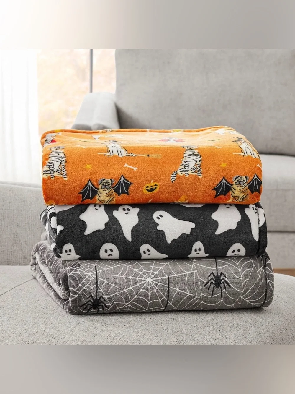 Halloween Blanket Canines in Costume